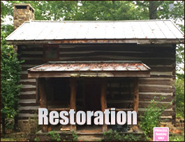 Historic Log Cabin Restoration  Gracewood, Georgia